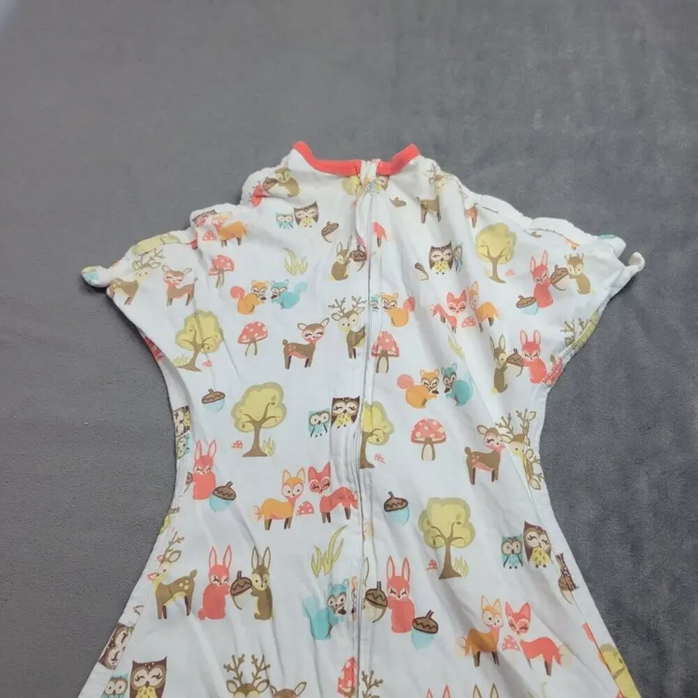 Sleeping Baby INC Baby Sleep Sack Woodland Animals Print Small 4M-8M 100% Cotton